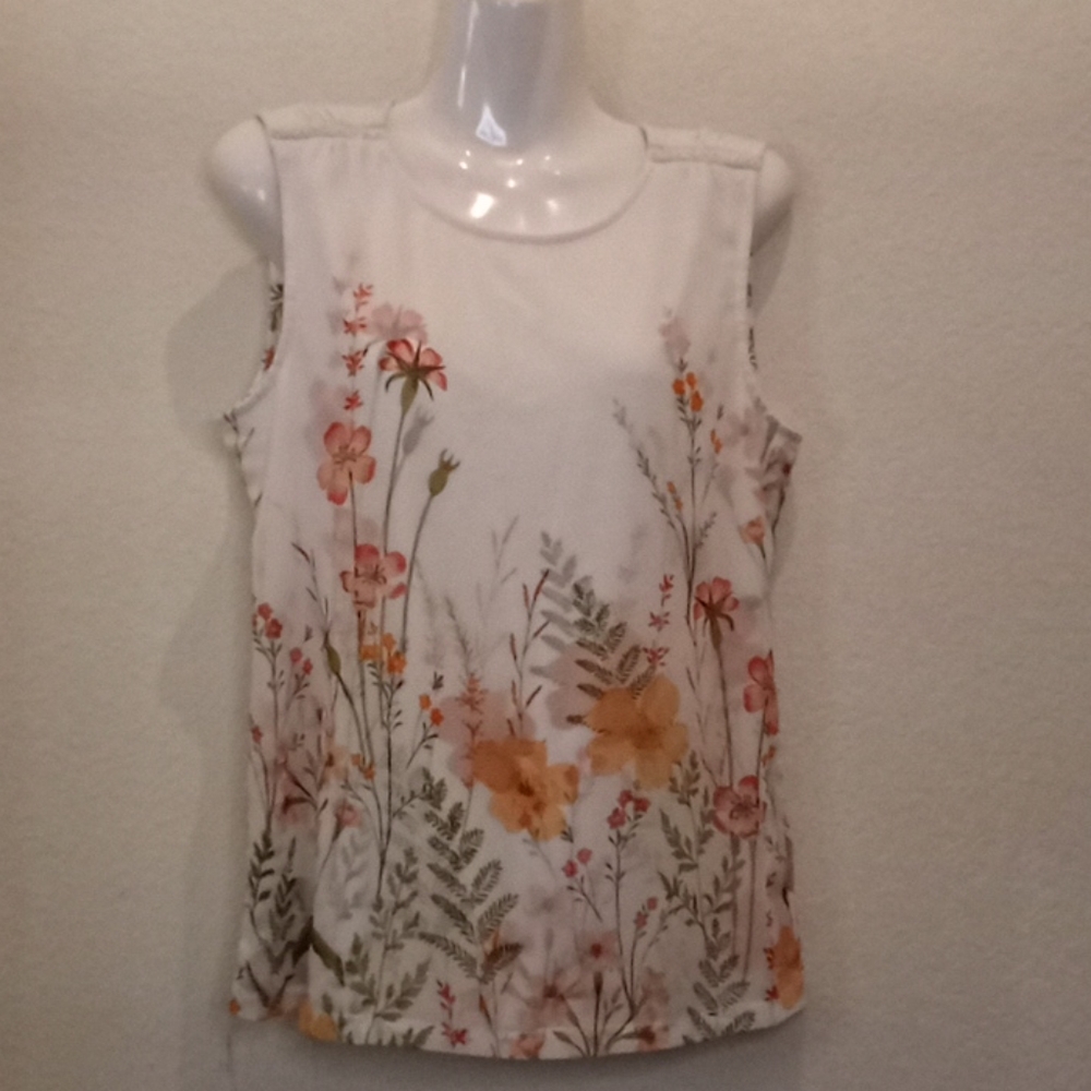 Karl Lagerfeld Floral Sleeveless Blouse